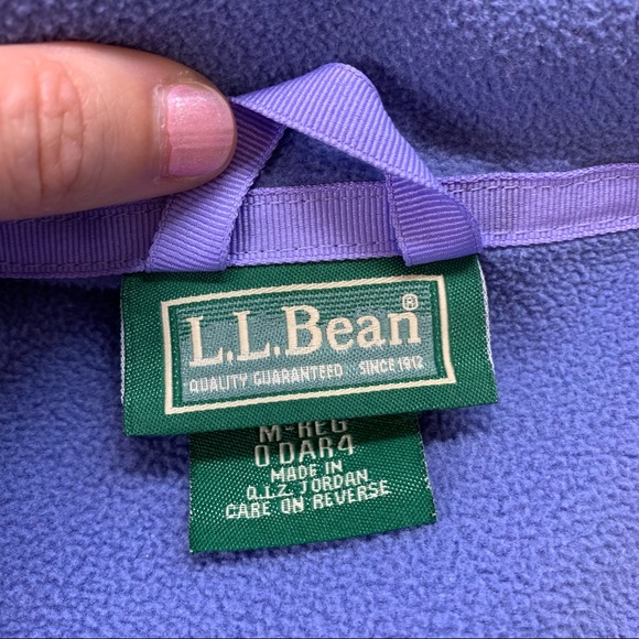 LL Bean Black Soft Shell Jacket 100% Nylon Fleece Lined Water Resistant - Picture 7 of 11